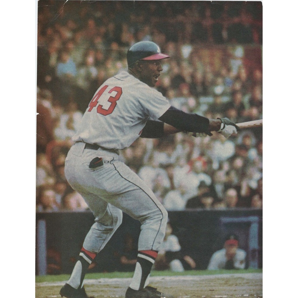 Rico Carty Atlanta Braves Vtg Magazine Clipping Pinup Photo Baseball 10.75x8.25